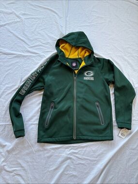 G-III NFL Green Bay Packers Reflective Lightweight Jacket NWT Men’s Large